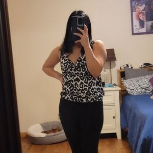 Animal print top